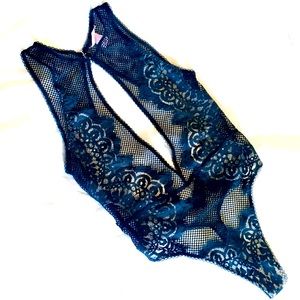 NWOT Victoria's Secret Black Lace Teddy/Bodysuit